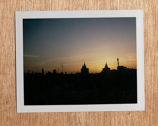 Sunset from a roof top, Valletta. 2013